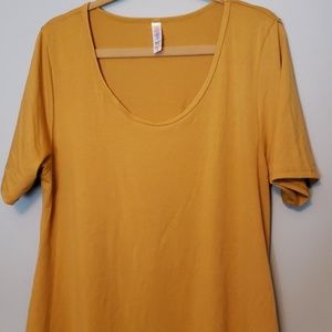 Mustard Yellow LulaRoe Tunic shirt